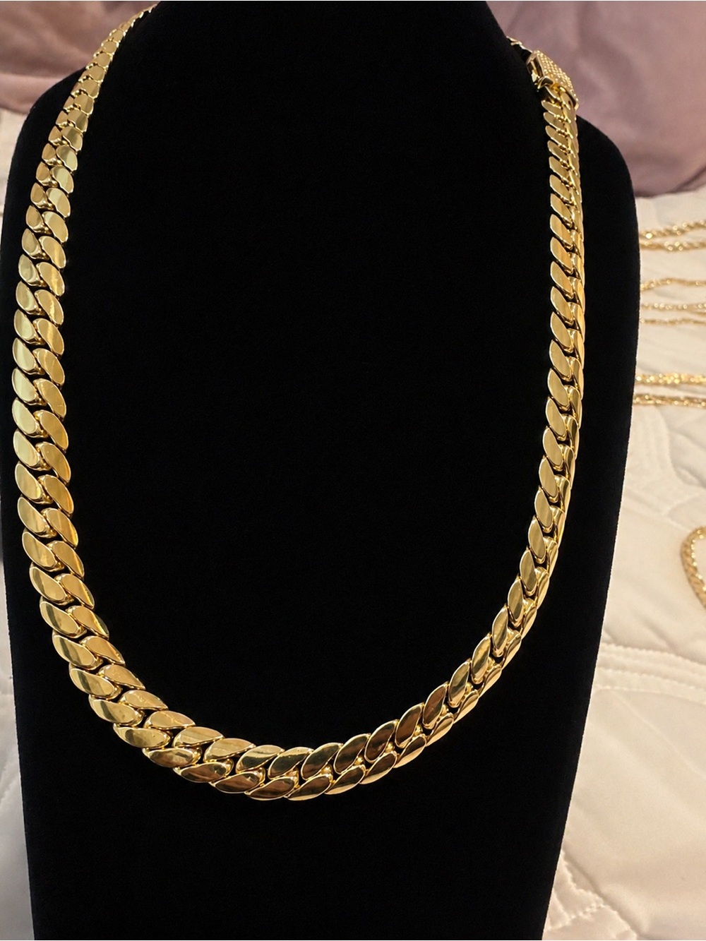 10mm 22” 14k Gold-Filled Cuban Link Chain Necklace - Unisex Jewelry